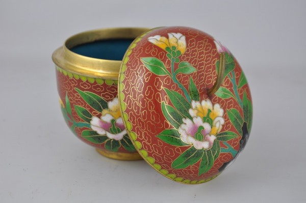 Scatolina mela cloisonnè - immagine 2