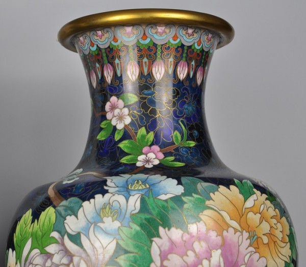 - 35% sconto Coppia di vasi cloisonné di prima metà ‘900 - immagine 4