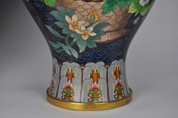 - 35% sconto Coppia di vasi cloisonné di prima metà ‘900 - immagine 10
