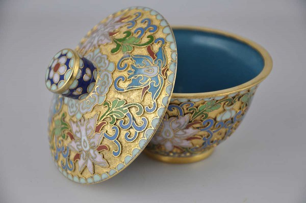 Tazzina cloisonné di prima metà ‘900 - immagine 3