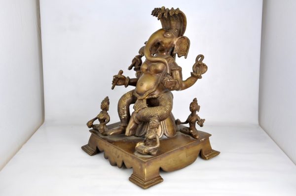 -30% sconto Statua Dio Ganesh bronzo - immagine 3