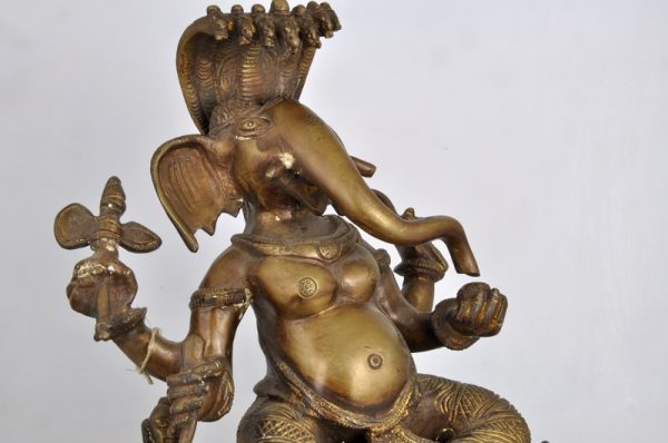 -30% sconto Statua Dio Ganesh bronzo - immagine 2