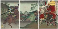 Yosai Nobukazu, Generali in battaglia, Sakuma Morimasa e Hashiba Hideyoshi, 1883