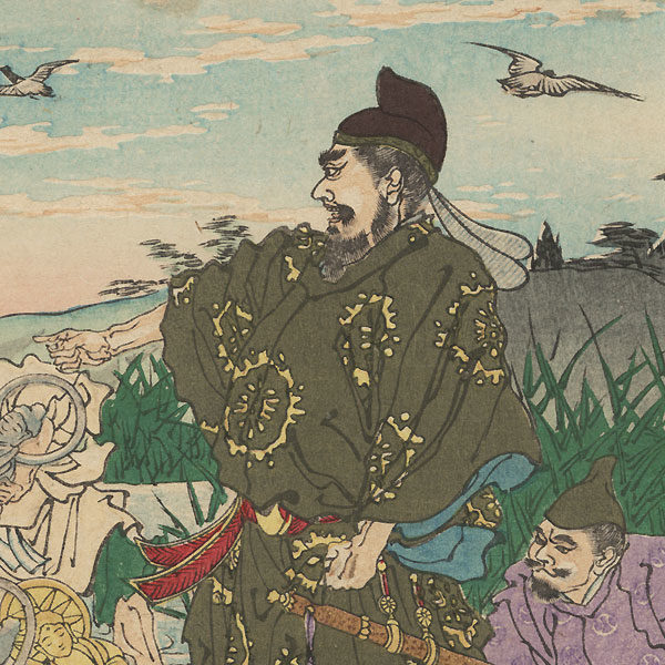 - 30% SCONTO Adashi Ginko, Tesori buddhisti nascosti nel fiume, 1885    - immagine 2