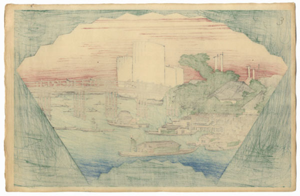 Otto vedute della capitale orientale, Utagawa Hiroshige 1836-1837 - immagine 2