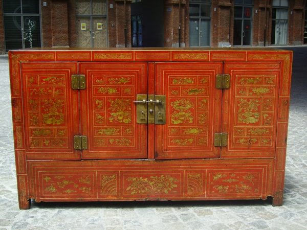 CREDENZA ANTICA LACCATA CINA - immagine 4