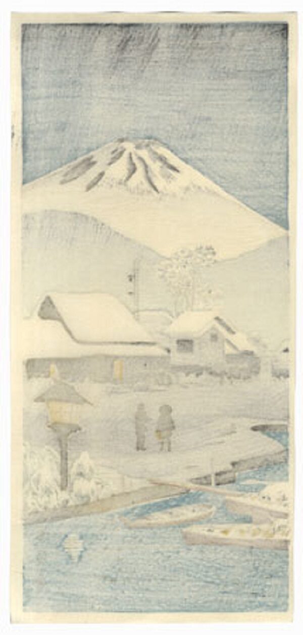 Shinhanga originale, Takahashi Hiroaki (Shotei), (1871-1945) Paesaggio invernale, 1940 - immagine 2
