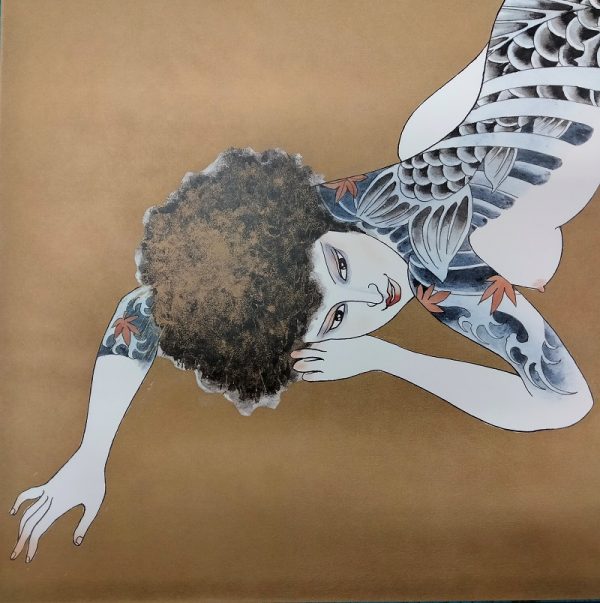 Bonten Tarō, Titolo: Donne tatuate, 1970 c.a. Stampa litografica di pregio - immagine 7