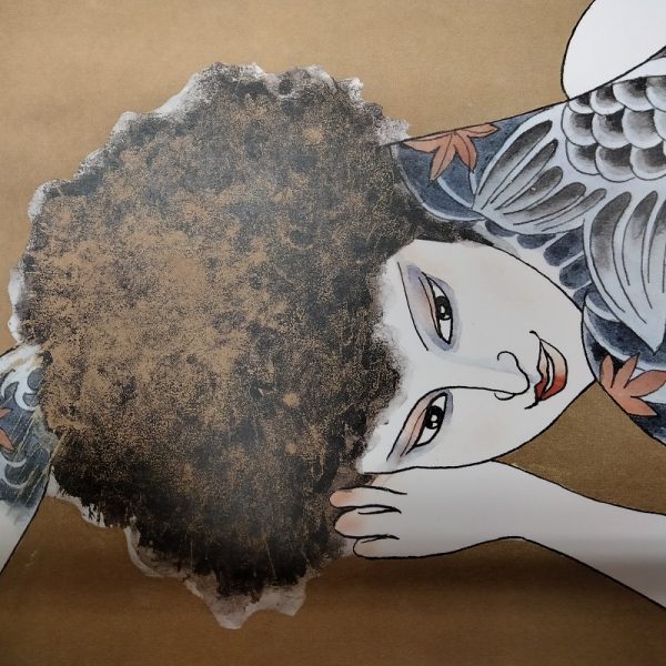 Bonten Tarō, Titolo: Donne tatuate, 1970 c.a. Stampa litografica di pregio - immagine 6