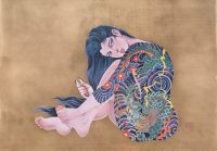 - 30 % SCONTO Bonten Tarō, Titolo: Donne tatuate, 1970 c.a. Stampa litografica di pregio