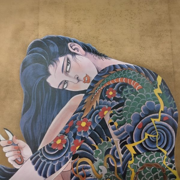 - 30 % SCONTO Bonten Tarō, Titolo: Donne tatuate, 1970 c.a. Stampa litografica di pregio - immagine 10