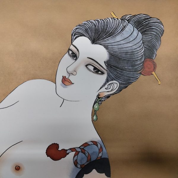 Bonten Tarō, Titolo: Donne tatuate, 1970 c.a. Stampa litografica di pregio - immagine 4
