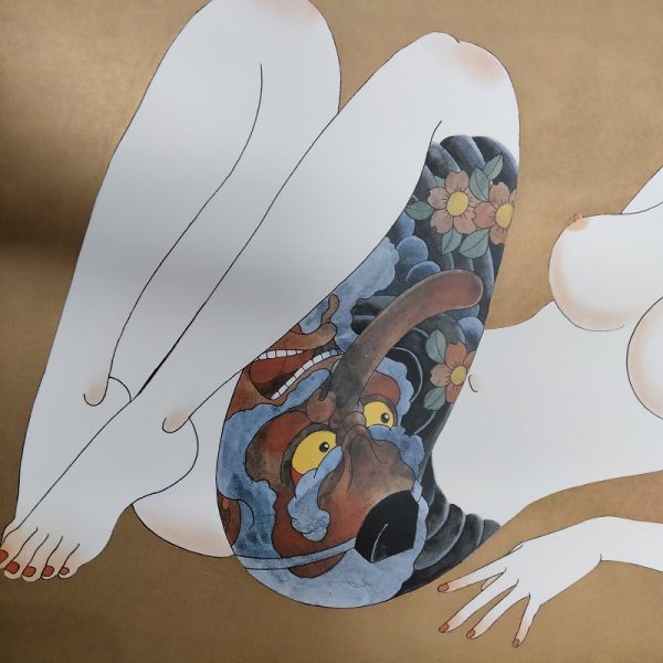 Bonten Tarō, Titolo: Donne tatuate, 1970 c.a. Stampa litografica di pregio - immagine 7