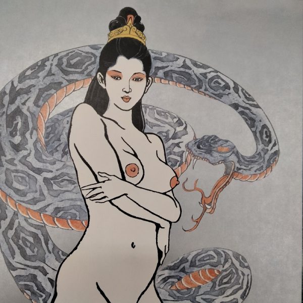 - 20 % SCONTO Bonten Tarō, Donne tatuate, 1970 c.a. Stampa litografica di pregio - immagine 3
