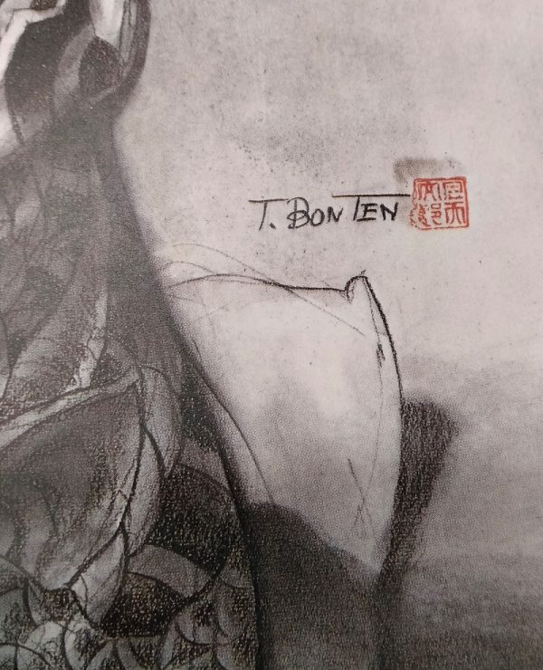- 20 % SCONTO Bonten Tarō, Titolo: Donne tatuate, 1970 c.a. Stampa litografica di pregio - immagine 2