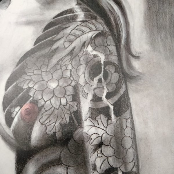 - 20 % SCONTO Bonten Tarō, Titolo: Donne tatuate, 1970 c.a. Stampa litografica di pregio - immagine 4