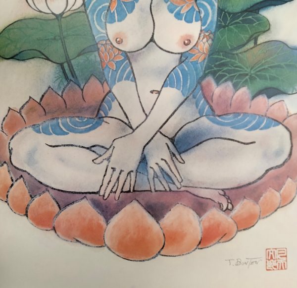 - 20 % SCONTO Bonten Tarō, Titolo: Donne tatuate, 1970 c.a. Stampa litografica di pregio - immagine 7