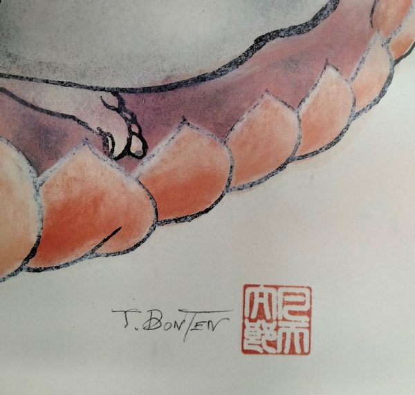 - 20 % SCONTO Bonten Tarō, Titolo: Donne tatuate, 1970 c.a. Stampa litografica di pregio - immagine 6