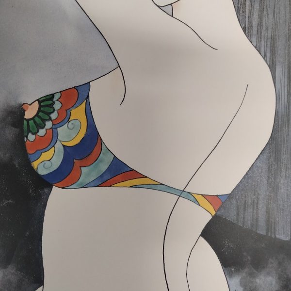 Bonten Tarō, Titolo: Donne tatuate, 1970 c.a. Stampa litografica di pregio - immagine 4
