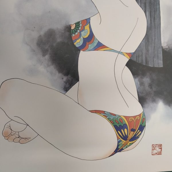 Bonten Tarō, Titolo: Donne tatuate, 1970 c.a. Stampa litografica di pregio - immagine 7