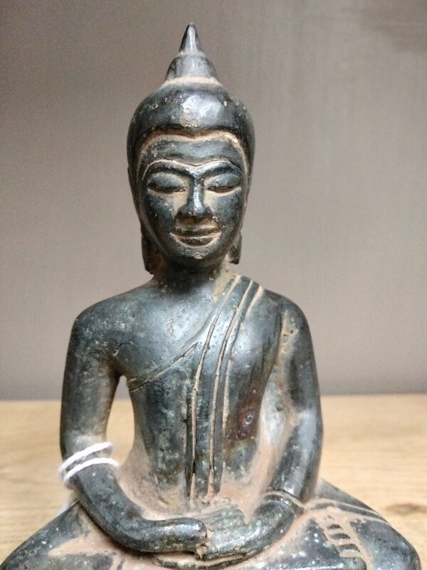- 25 % SCONTO Buddha in bronzo seduto in stile Khmer, proveniente Cambogia - immagine 5