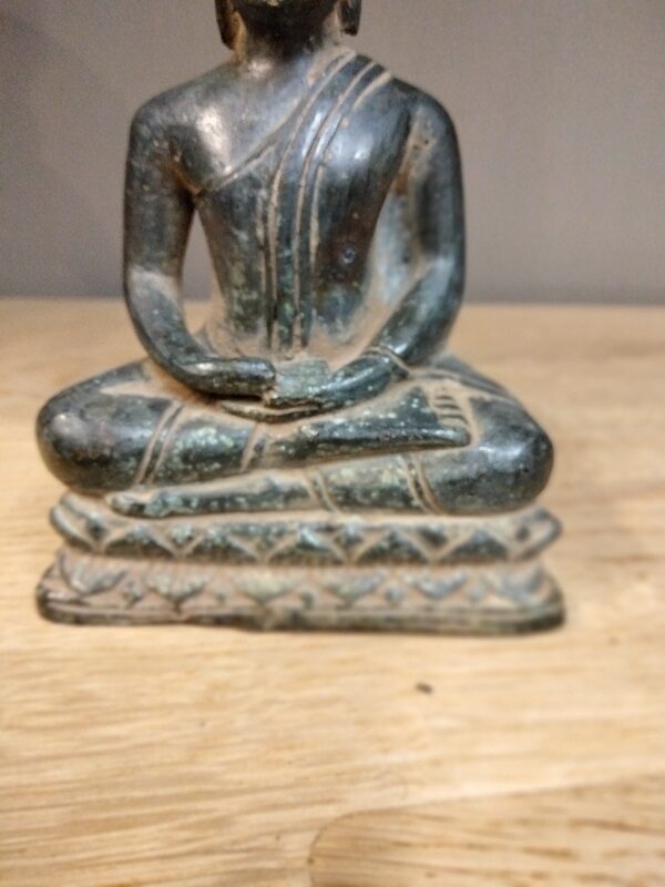 - 25 % SCONTO Buddha in bronzo seduto in stile Khmer, proveniente Cambogia - immagine 3