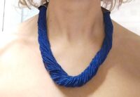 -25 % sconto Pregiata collana 47 fili in lapislazzuli naturale blu proveniente Afghanistan