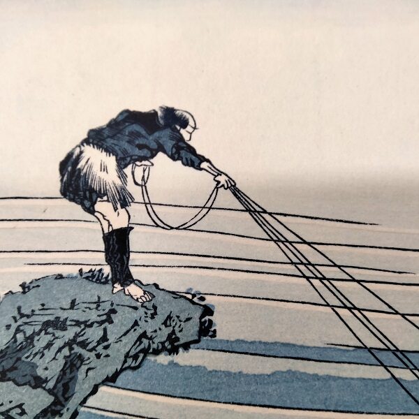 - 20 % SCONTO Katsushika Hokusai (1760–1849),Il pescatore sul promotorio a Kajikazawa nella provincia di Kay, Koshu Kajikazawa,1830-32 - immagine 3