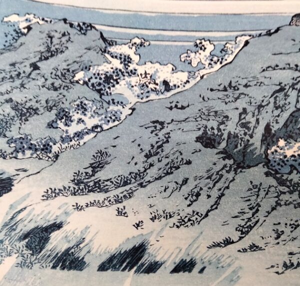 - 20 % SCONTO Katsushika Hokusai (1760–1849),Il pescatore sul promotorio a Kajikazawa nella provincia di Kay, Koshu Kajikazawa,1830-32 - immagine 9