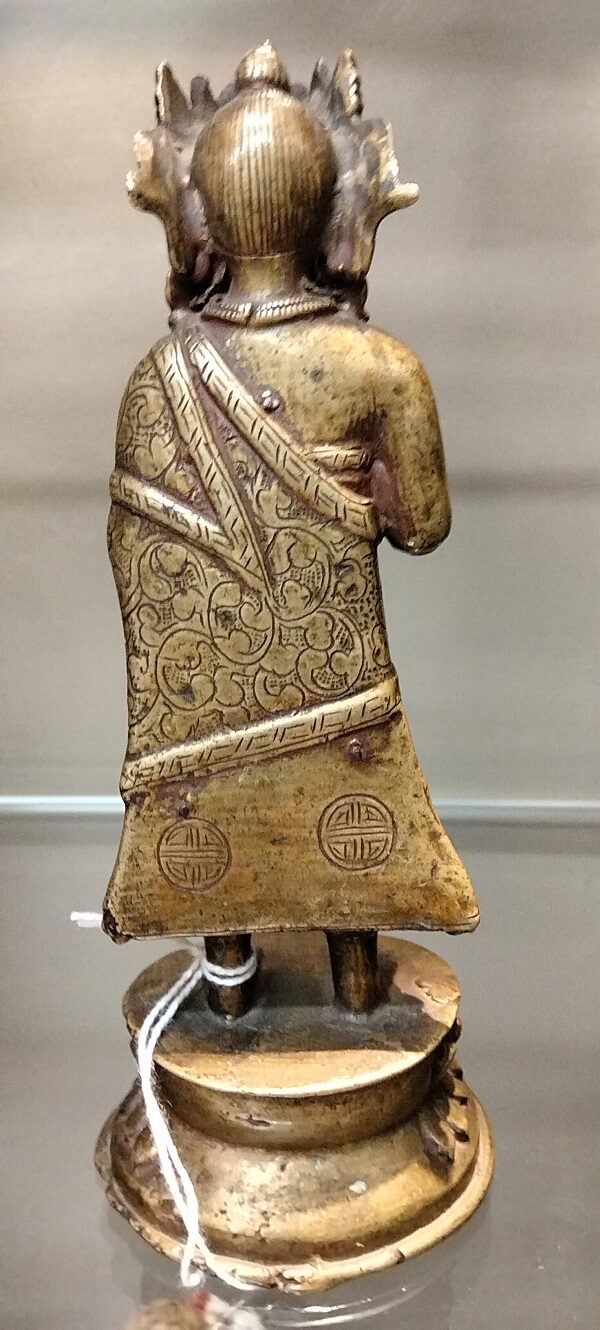 Bodhisatva in bronzo proveniente Tibet - immagine 4