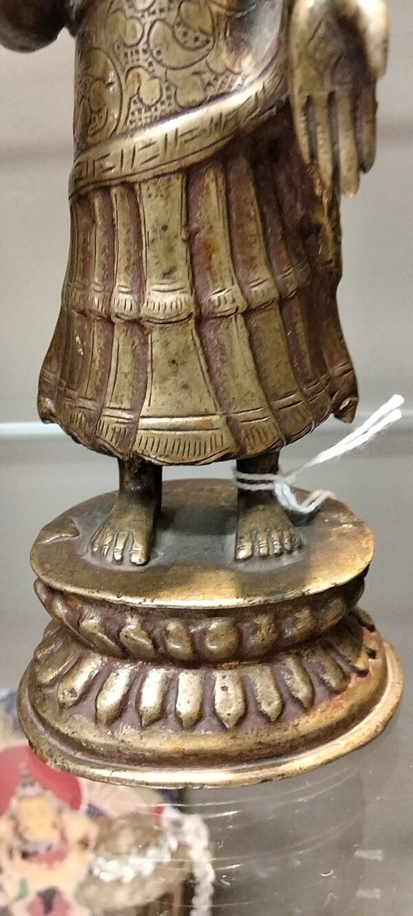 Bodhisatva in bronzo proveniente Tibet - immagine 5