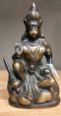Statua in bronzo raffigurante Hanuman epoca metà '800