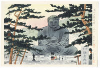 - 20% sconto Shinhanga originale prima edizione, Tomikichirō Tokuriki, Grande Buddha a Kamakura,1941