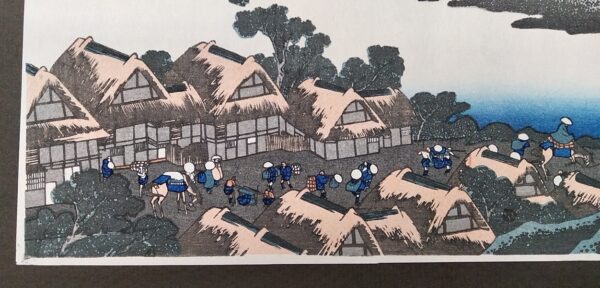 Katsushika Hokusai,L'alba sul villaggio di Isawa nella Provincia di Kai,1830-32 - immagine 6