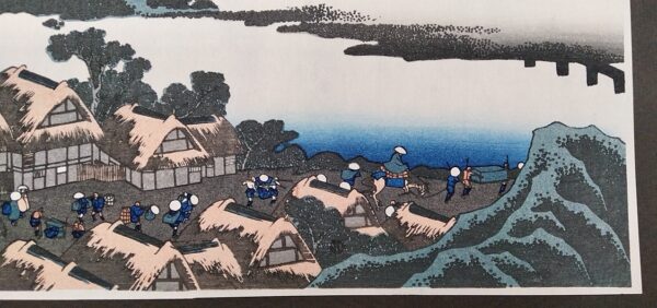 Katsushika Hokusai,L'alba sul villaggio di Isawa nella Provincia di Kai,1830-32 - immagine 7