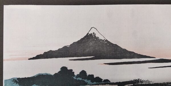 Katsushika Hokusai,L'alba sul villaggio di Isawa nella Provincia di Kai,1830-32 - immagine 2