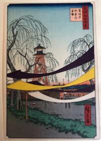 UTAGAWA HIROSHIGE,Maneggio di Hatsune a Bakuro-chō,1857