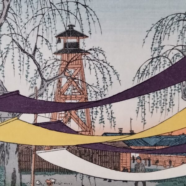 UTAGAWA HIROSHIGE,Maneggio di Hatsune a Bakuro-chō,1857 - immagine 4