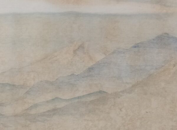 - 20% sconto Shinhanga originale, prima edizione,Tomikichirō Tokuriki, Vista in lontananza del Fuji dalla stazione Shinshu Kiyosato,1936-40 - immagine 2