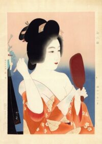 Shinhanga in stile bijinga, Dōmoto Inshō, Primo trucco del nuovo anno,1935