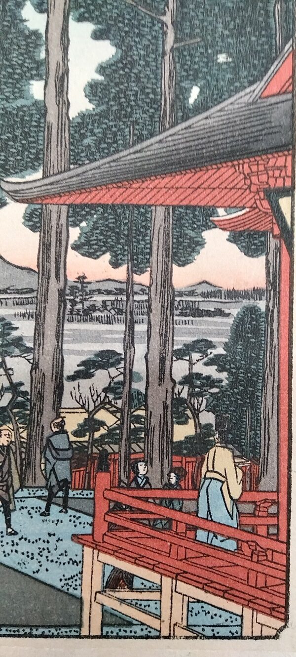 UTAGAWA HIROSHIGE, Il santuario Ōji Inari, Ōji Inari no yashiro, Settembre 1857 - immagine 5