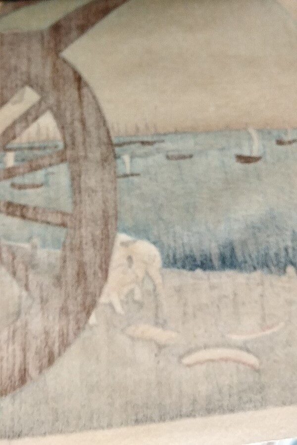 UTAGAWA HIROSHIGE, Ushimachi a Takanawa, Takanawa ushimachi, Aprile 1857 - immagine 2