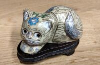 Gatto in cloisonné epoca  metà ‘900