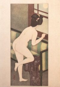 Hirano Hakuho, Dopo il bagno, stampa litografica di pregio,1932 c.a.