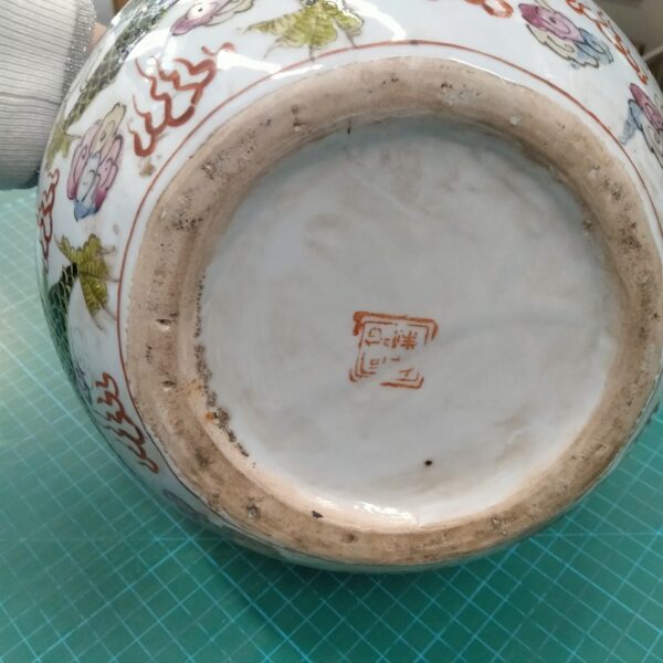 Vaso Cina porcellana  Jingdezhen con decori raffiguranti draghi, epoca primi' 900 - immagine 4