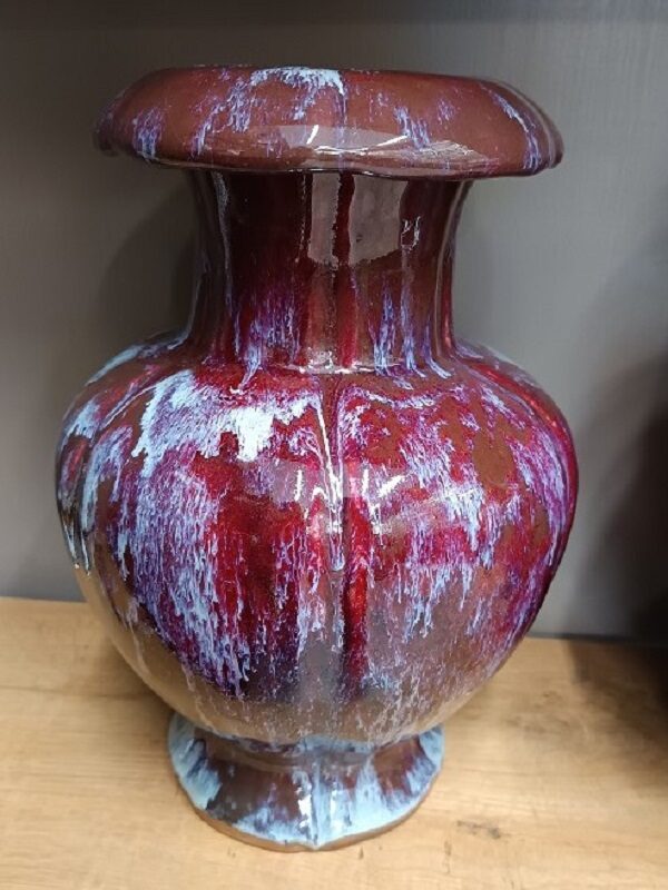Vaso in porcellana invetriato flambé primi '900 - immagine 2