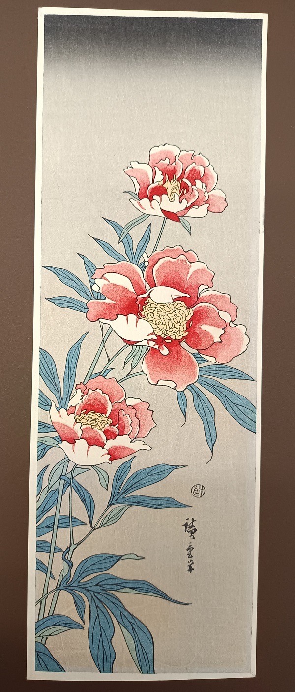 QU-705 Utagawa Hiroshige, Peonie rosse - immagine 1