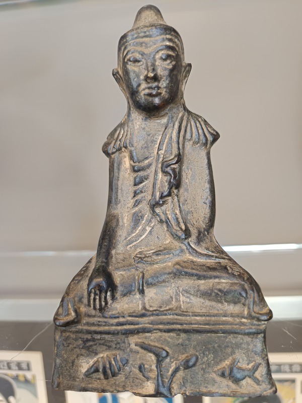 BR-15 Buddha antico in bronzo, proveniente Siam, Thailandia,XVIII secolo d.C. - immagine 1