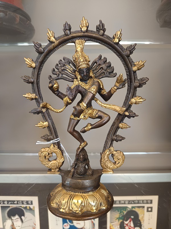 BR-17 Shiva Nataraja in bronzo, Anni ’70 - immagine 1